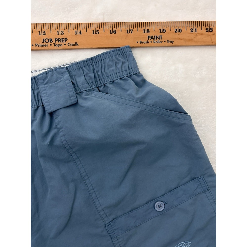 AFTCO Fishing Shorts Mens Size 42 Blue Cargo 5" Inseam Performance Outdoor 0471 - Picture 5 of 6